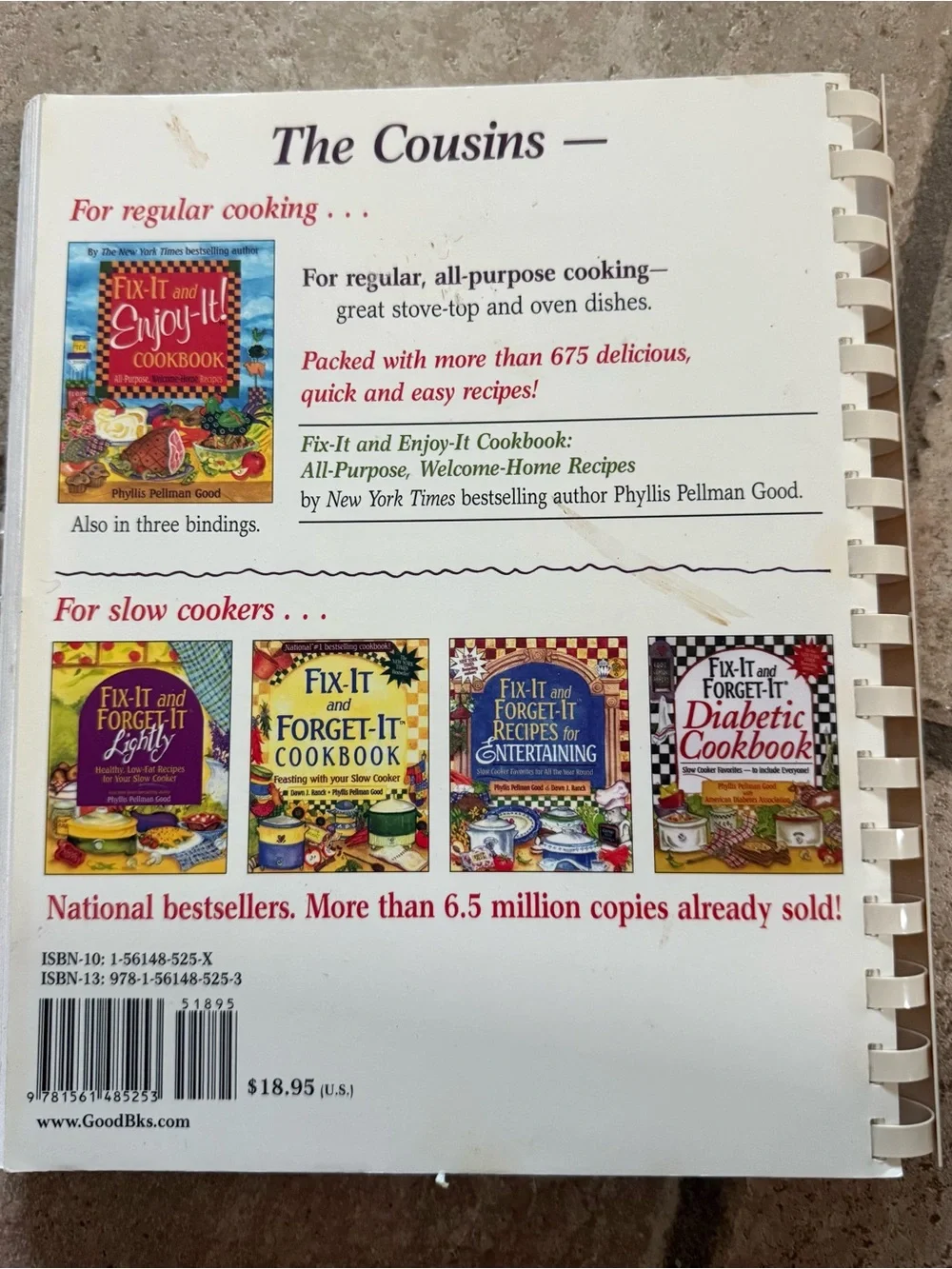 Fix-It and Enjoy-It! Cookbook by Phyllis Pellman Spiral Bound